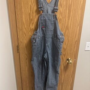 Dickies Blue Striped Overalls